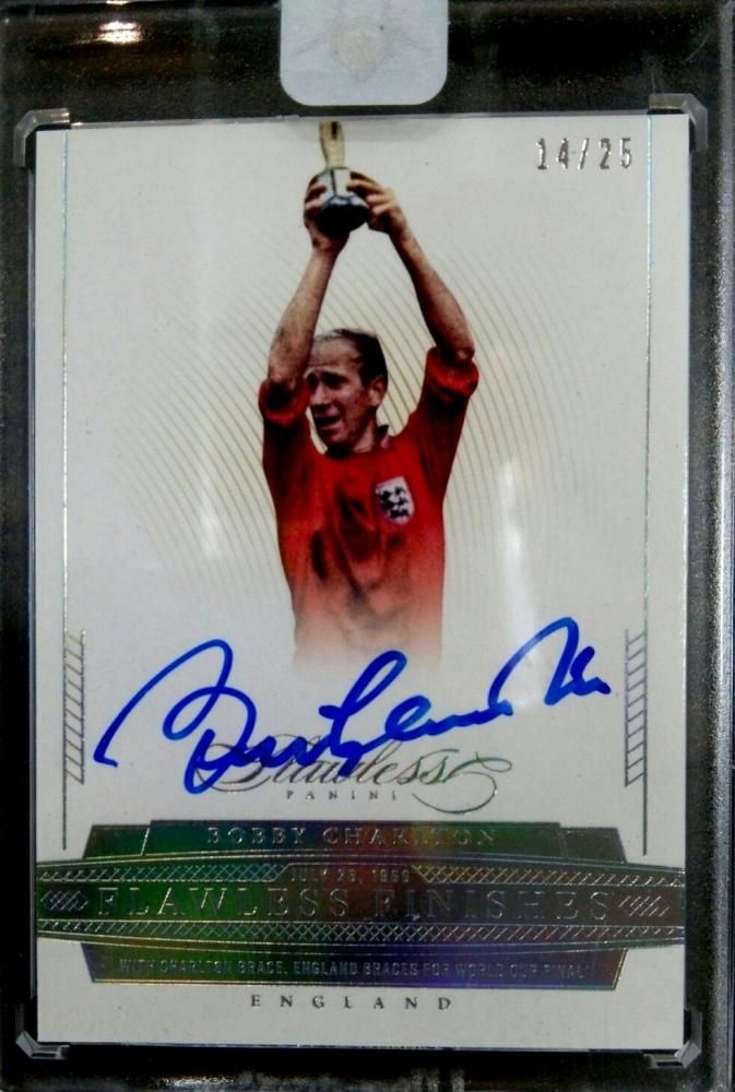2016 Panini Flawless Flawless Finishes Signatures Bobby Charlton