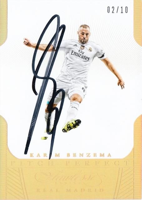 2016 Panini Flawless Pitch Perfect Signatures Gold Karim Benzema