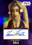 2016 STAR WARS EVOLUTION Autographs Purple Femi Taylor 25 / Ź015 ͡16JJ