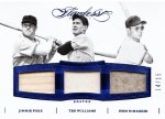 2016 Panini Flawless Triple ңs Sapphire immie Foxx/Ted Williams/Dom DiMaggio15ۥߥȻŹ ӡ