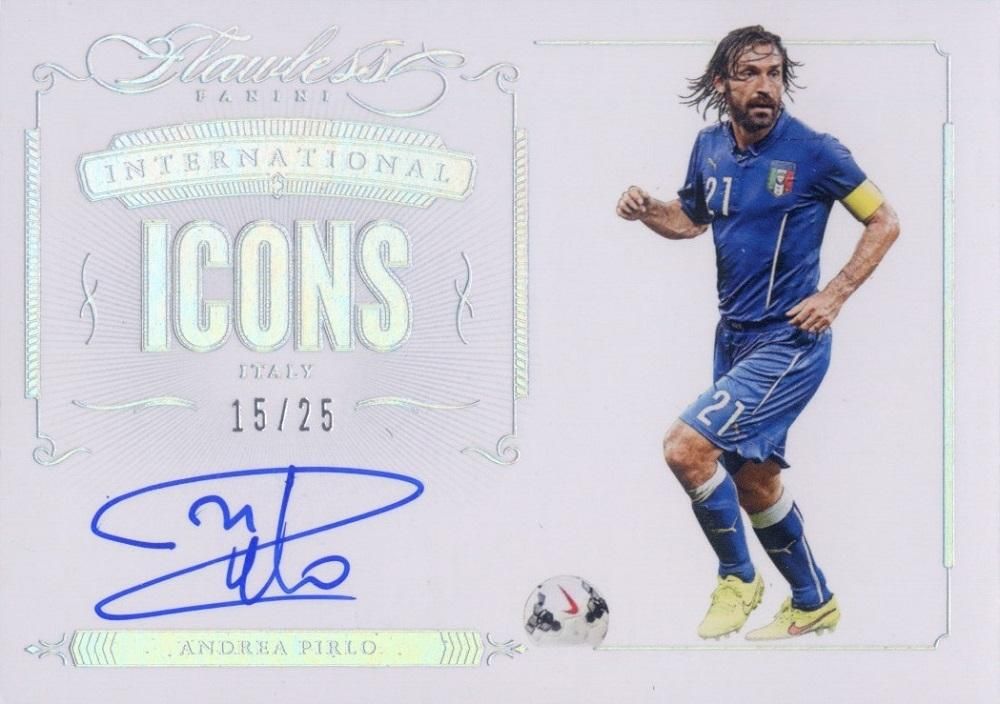 Andrea Pirlo 直筆サイン入り写真パネルBBM刻印　14/30 イタリア代表 21 Andrea Pirlo 直筆サイン 14/30 BBM刻印 - メルカリ