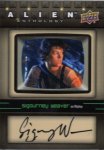 2016 UPPER DECK ALIEN ANTHOLOGY AUTOGRAPHS Sigourney Weaver / Ź T.K