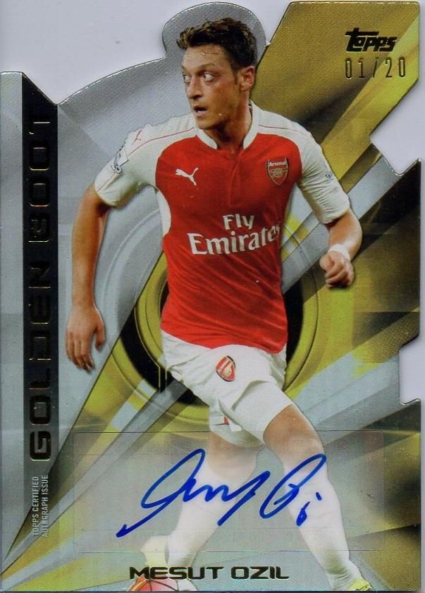 2015-16 TOPPS PREMIER GOLD GOLDEN BOOT DIE-CUT AUTOGRAPHS