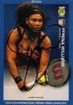 2015 EPOCH IPTL HOBBY AUTHENTIC SIGNATURES Serena Williams 01/10 1ST NO. / MINTŹ 