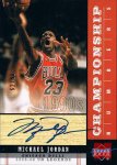 2003-04 UD Legends Championship Numbers Autograph #90s-MJ Michael Jordan/90