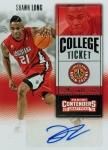 2016-17 PANINI Contenders Draft Picks College Ticket Autograph Shawn Long / Ź KG