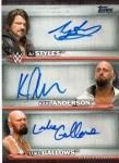 2016 TOPPS WWE THEN,NOW,FOREVER Autograph AJ Styles&K.Anderson&L.Gallows 【11枚限定】 MINT仙台店 ちゃっかり様