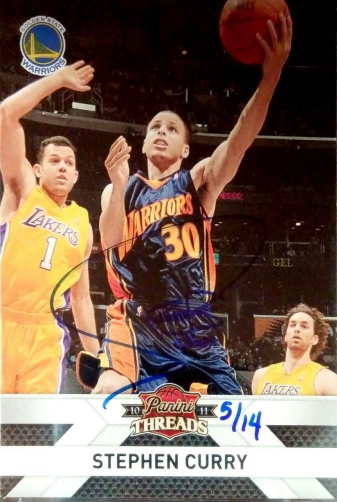 2015-16 PANINI REPLAY Replay Autograph Card Stephen Curry 【14枚限定