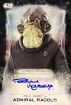 2016 STAR WARS ROGUE ONE SERIES 1 Autographs Death Star Black Paul Kasey 50 / Ź ֤ä͡16DJ