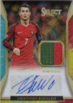 PANINI 2016-17 SELECT Tie-Dye Patch Autograph Cristiano Ronaldo 10 Ź Mr.ѥ