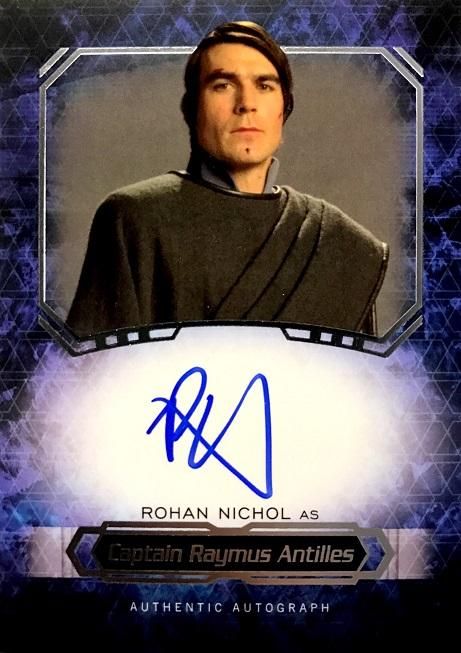 2016 STAR WARS MASTERWORK Autographs Rohan Nichol / 新宿店