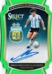 2016-17 Panini Select Historic Sign Neon Green Die-Cuts Diego Maradona 㡼No25ۥߥȻŹ Mizota