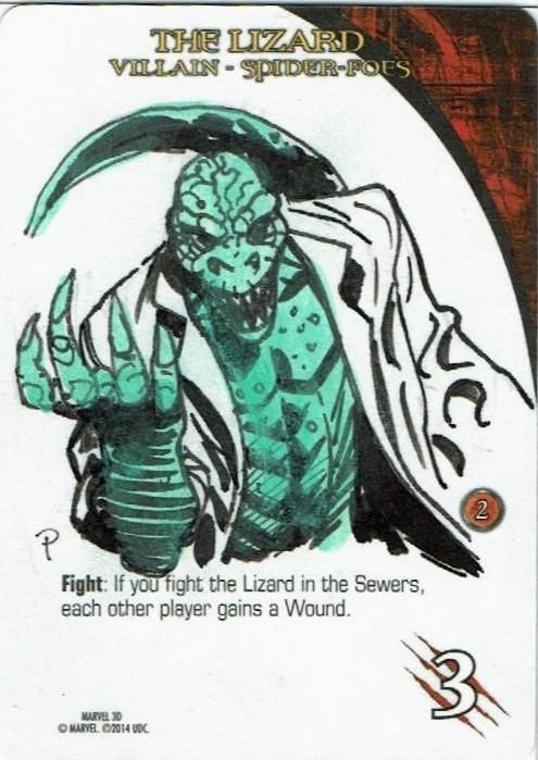 upper deck marvel sketch card サインカード