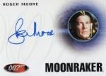 2017 James Bond Archives Final Edition 40th Anniversary Autograph Roger Moore / Ź T.K