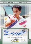 LEAF 2017 SIGNATURE SERIES Autograph Michael Chang 10 Ź kassi