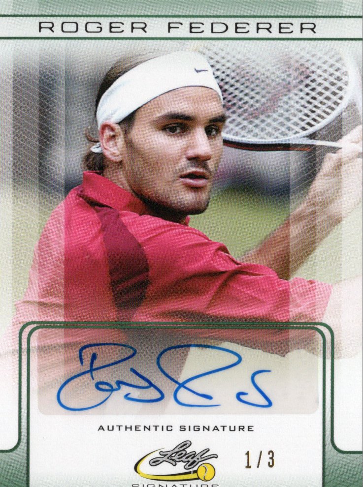 LEAF 2017 SIGNATURE SERIES Autograph Roger Federer 【3枚限定】 神田店 kassi様 -  トレーディングカード・トレカ専門店 ミント