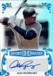 2017 LEAF METAL SPORTS HEROES Autograph Card Blue Alex Rodriguez7 / MINTΩŹ ѿ