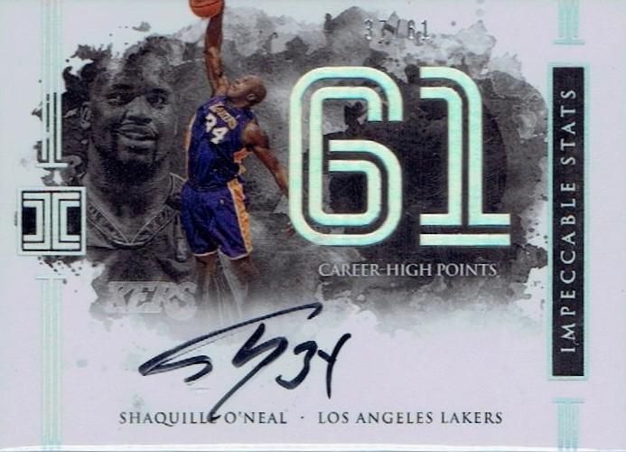 2016-17 PANINI IMPECCABLE Impeccable Stats Autographs