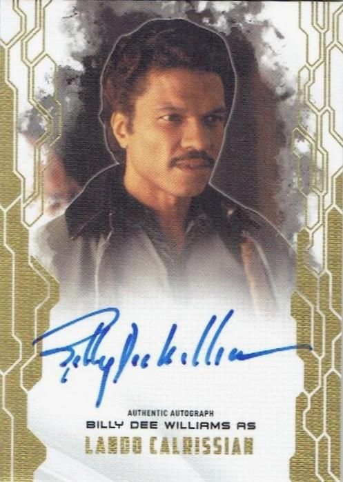 2017 TOPPS STAR WARS MASTER WORK Canvas Autograph Card Billy Dee