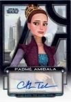 2017 TOPPS STAR WARS GALACTIC FILES REBORN Autograph Catherine Taber as Padmé Amidala / MINTΩŹ