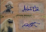 2018 TOPPS STAR WARS MASTER WORK Dual Auto Wood A.Cook & I.Whyte 10 / MINTΩŹ 