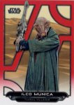2018 TOPPS STAR WARS GALACTIC FILES Red Parallel Card #TFA-58 Ilco Munica 1of1 / MINTΩŹ ơ