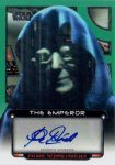 2018 TOPPS STAR WARS GALACTIC FILES Auto Green C.Revill, voice of The Emperor 50 / MINTΩŹ ơ