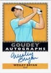 2018 UPPER DECK GOODWIN CHAMPIONS Goudy Autographs Wesley Bryan / MINTΩŹ Ҥ