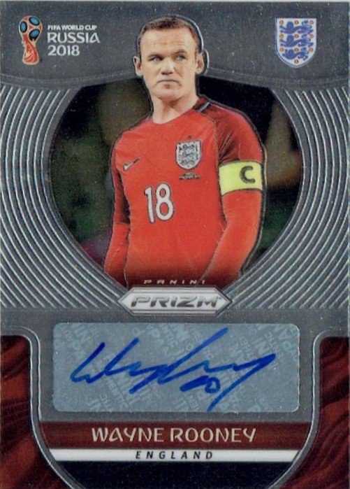 2018 PANINI PRIZM WORLD CUP Autograph Card Wayne Rooney / MINT立川