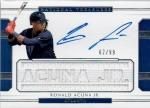 2018 PANINI NATIONAL TREASURE Rookie Materials Signatures Ronald Acuna Jr. 99 / MINTΩŹ 