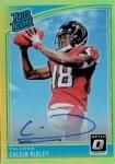 2018 PANINI DONRUSS OPTIC Rated Rookie Auto Gold Calvin Ridley 10 / MINTΩŹ ƥ