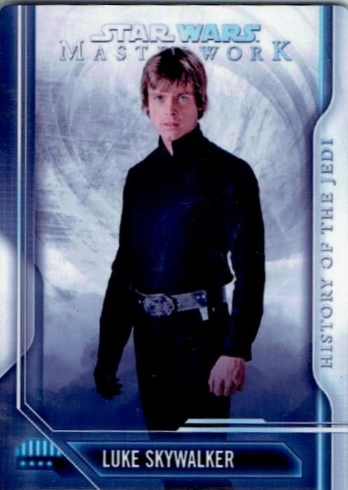 2018 TOPPS STAR WARS MASTER WORK History of the Jedi Metal Luke