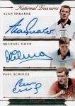 2018 PANINI NATIONAL TREASURES Triple Signatures Bronze England 25 / MINTΩŹ 