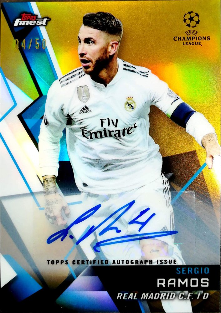 2018-19 Topps Finest UEFA CL Finest Auto Gold Sergio Ramos【50枚