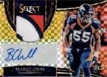 2018 PANINI SELECT Rookie Signature Memorabilia Gold Bradley Chubb 10 / MINTΩŹ ƥ