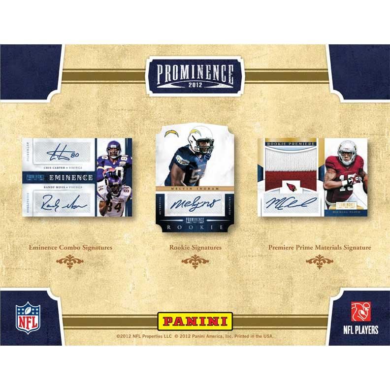 予約 Nfl 12 Panini Prominence トレーディングカード トレカ専門店 ミント