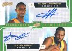 UPEER DECK 08-09 MVP Hilton Armstrong&Jullian Wright Dual Autograph Card Ź ι