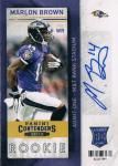 PANINI 2013 CONTENDERS AUTOGRAPH CARD Marlon Brown / Ź å֥쥤H͡