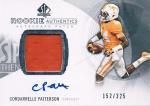 UD 2013 SP AUTHENTIC AUTOGRAPH PATCH CARD Cordarrelle Patterson325 / Ź ߥ䥱͡