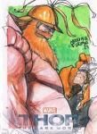 UD 2014 MARVEL THOR SKETCH CARD1of1 / Ź ߥ䥱