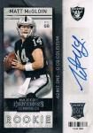 PANINI 2013 CONTENDERS AUTOGRAPH CARD Matt McGloin / Ź ߥ䥱͡