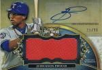 TOPPS 2013 TRIPLE THREADS Auto Relic Card Jurickson Profar 99 Ź 