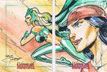 RH 2014 WOMEN OF MARVEL SKETCH PUZZLE CARD1of1/ Ź Null Mox