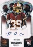 PANINI 2013 CROWN ROYALE AUTOGRAPH CARD David Amerson150  / Ź 