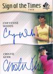 2013 UD SP AUTHENTIC GOLF Autograph Cheyenne Woods & Christie Kerr ëŹ 