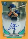 2014 BOWMAN CHROME AUTOGRAPH Chris Taylor 50 ëŹ 