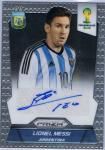 2014 PANINI PRIZM WORLD CUP Lionel Messi Auto Ź 