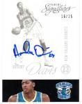PANINI 12-13 SIGNATURES Autograph A.Davis 25 Ź TallTree