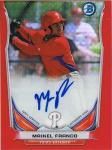 TOPPS 2014 BOWMAN Autograph 5 MAIKEL FRANCO ëŹ Mizuki