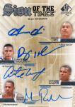 2013-14 UD SP AUTHENTIC SIGN OF THE TIMES HILL&HARDAWAY&WALKER&ROBINSON/Ź Ȼ